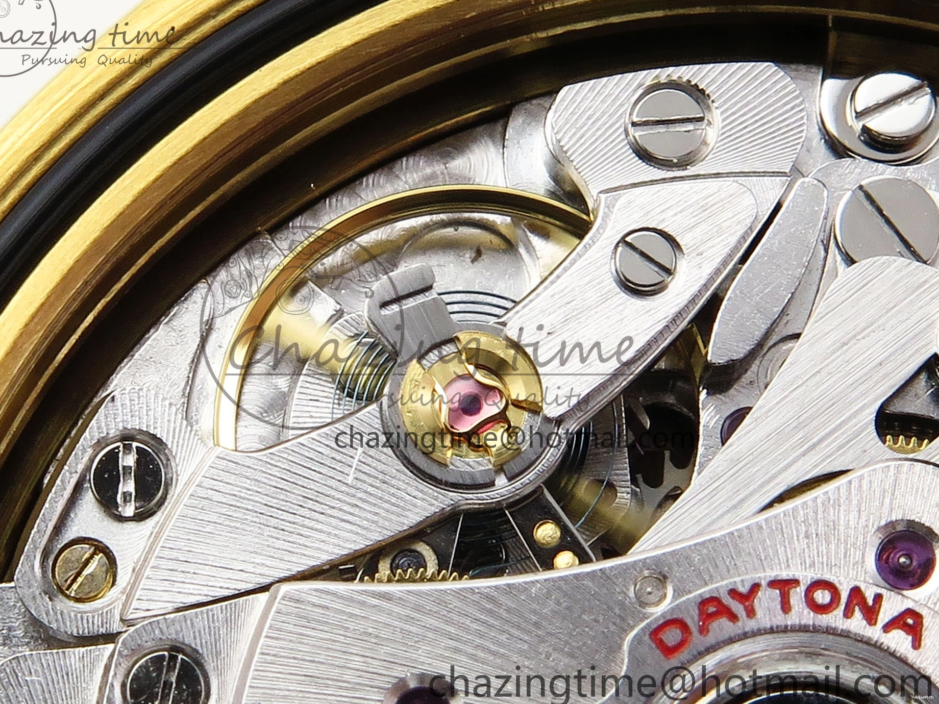 EDITION DAYTONA STRAP 116518 DIAL 1:1 YG BLACK RUBBER APSF ON SH4130 BEST OYSTERFLEX 0426